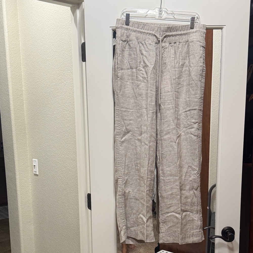 Quince European Linen Wide Leg Pants